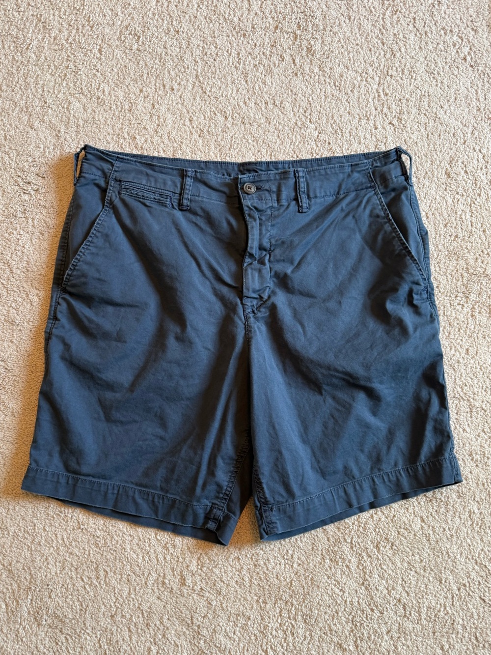 American Eagle Outfitters Men's Navy Flat-Front Shorts